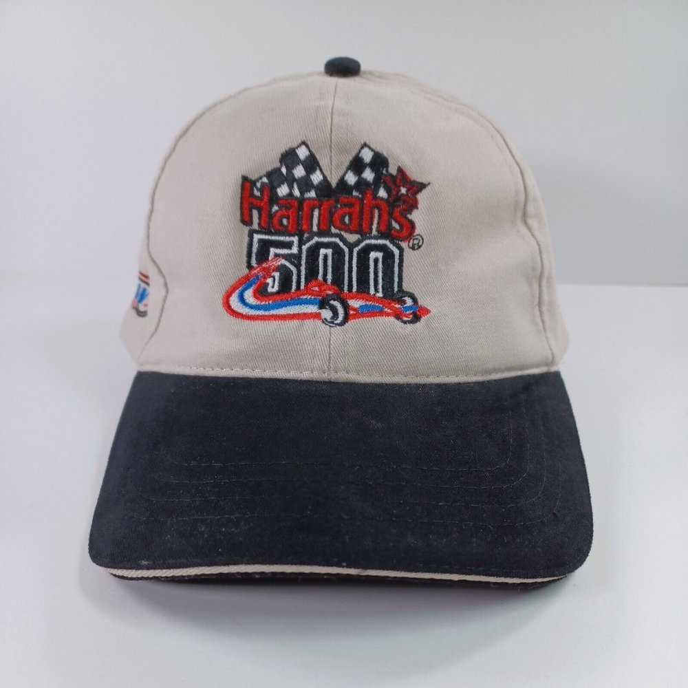 Harrahs 500 July 22, 2001 Michigan International Speedway Hat Baseball Cap Tan